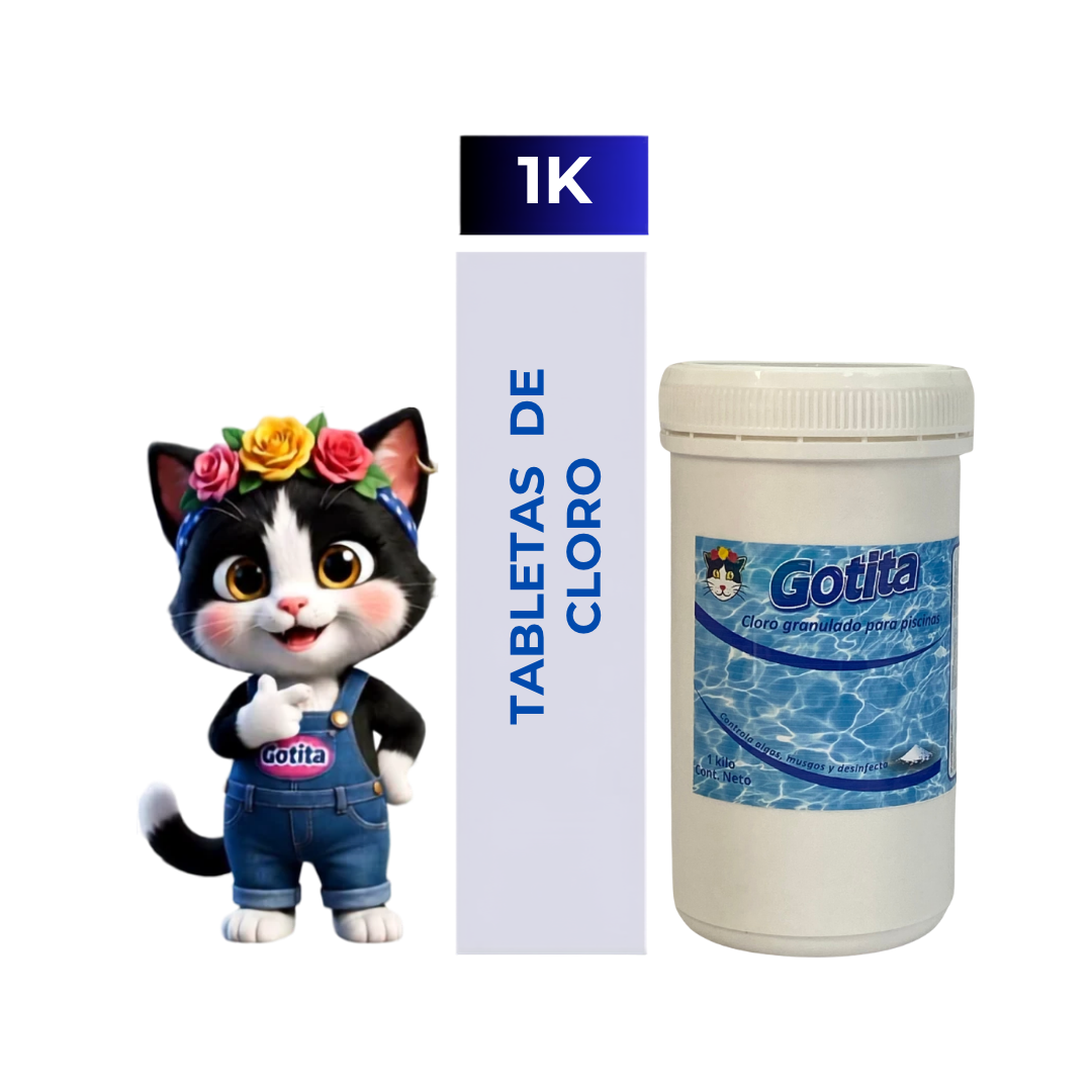 Tabletas Cloro Triple acción Gotita 1K